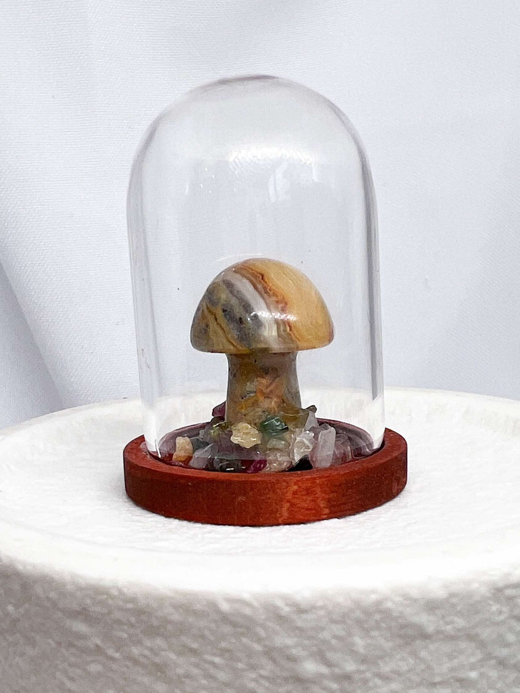 Mini Mushroom Dome - Crazy Lace Agate